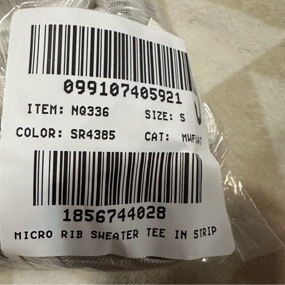 Madewell monument stripe Micro-Rib Sweater Tee - Picture 6 of 6